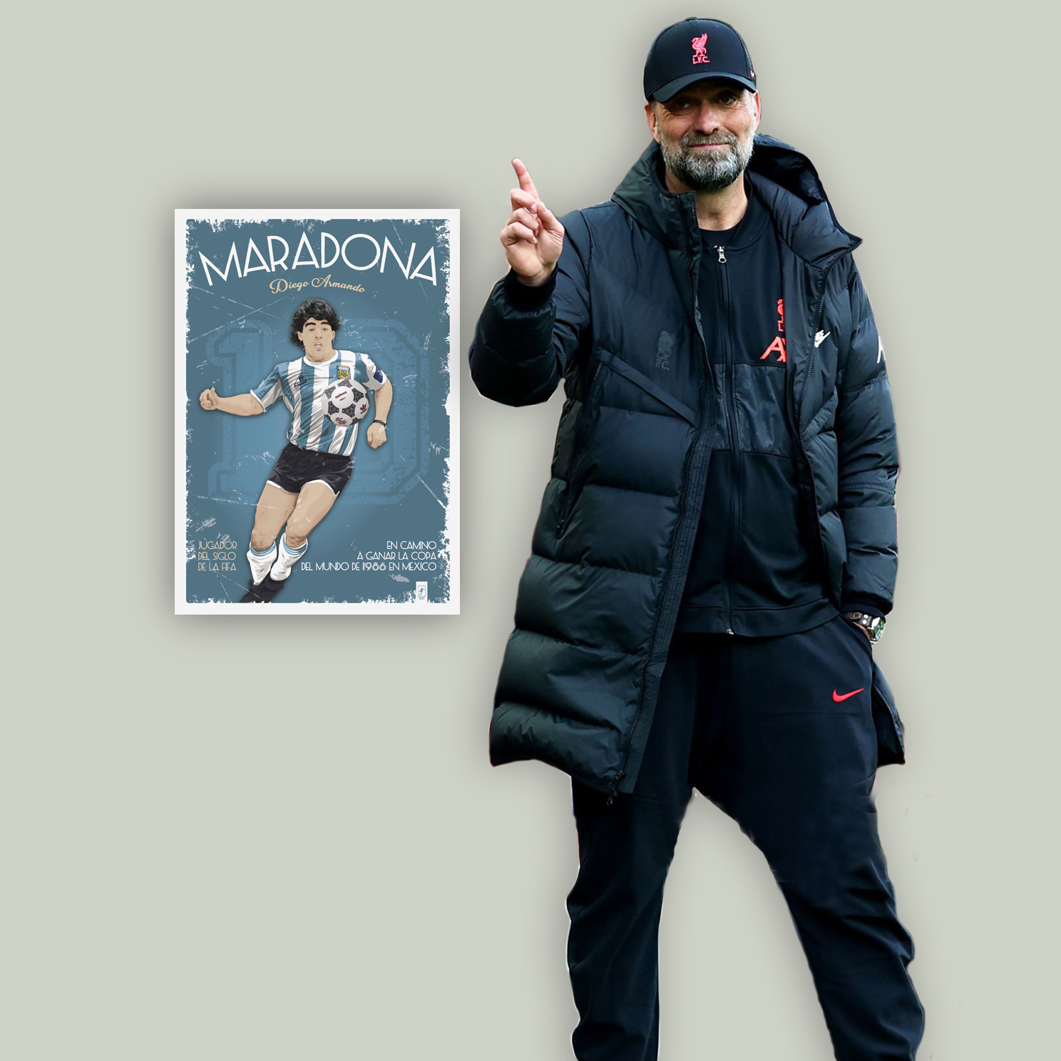 Постер Марадона, збірна Аргентини, А2