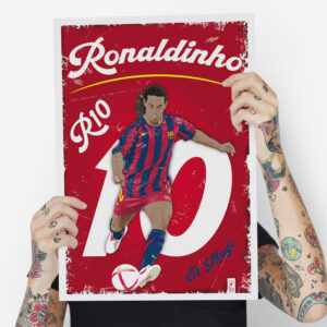 Роналдінью Барселона постер