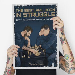 Месі і Роналду грають в шахи, постер